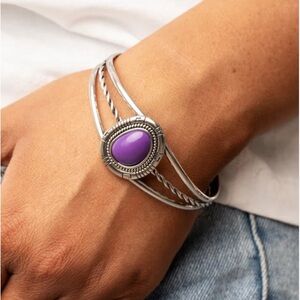 Paparazzi Ethereal Enthusiast Purple and Silver  Bracelet